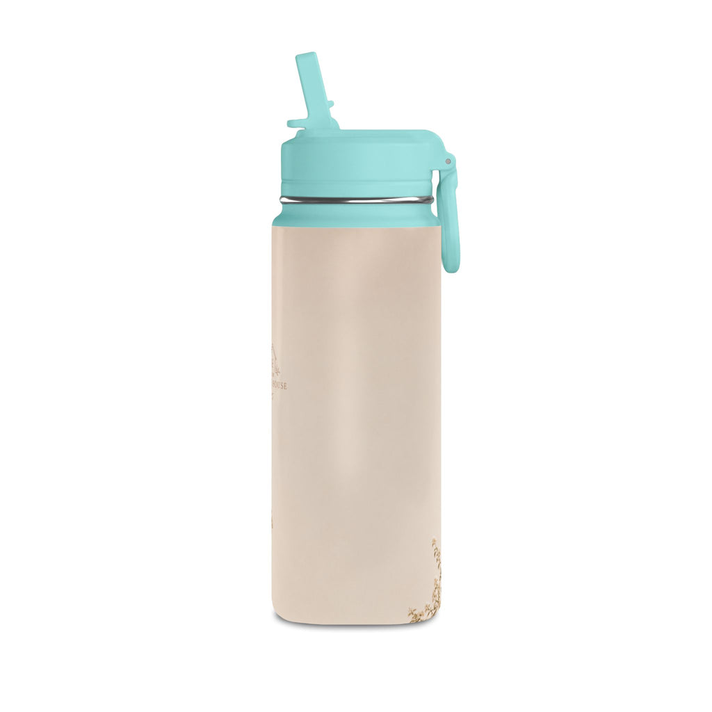 20oz Mini Water Bottle — Cozy Cottage Photo Stainless Straw Bottle