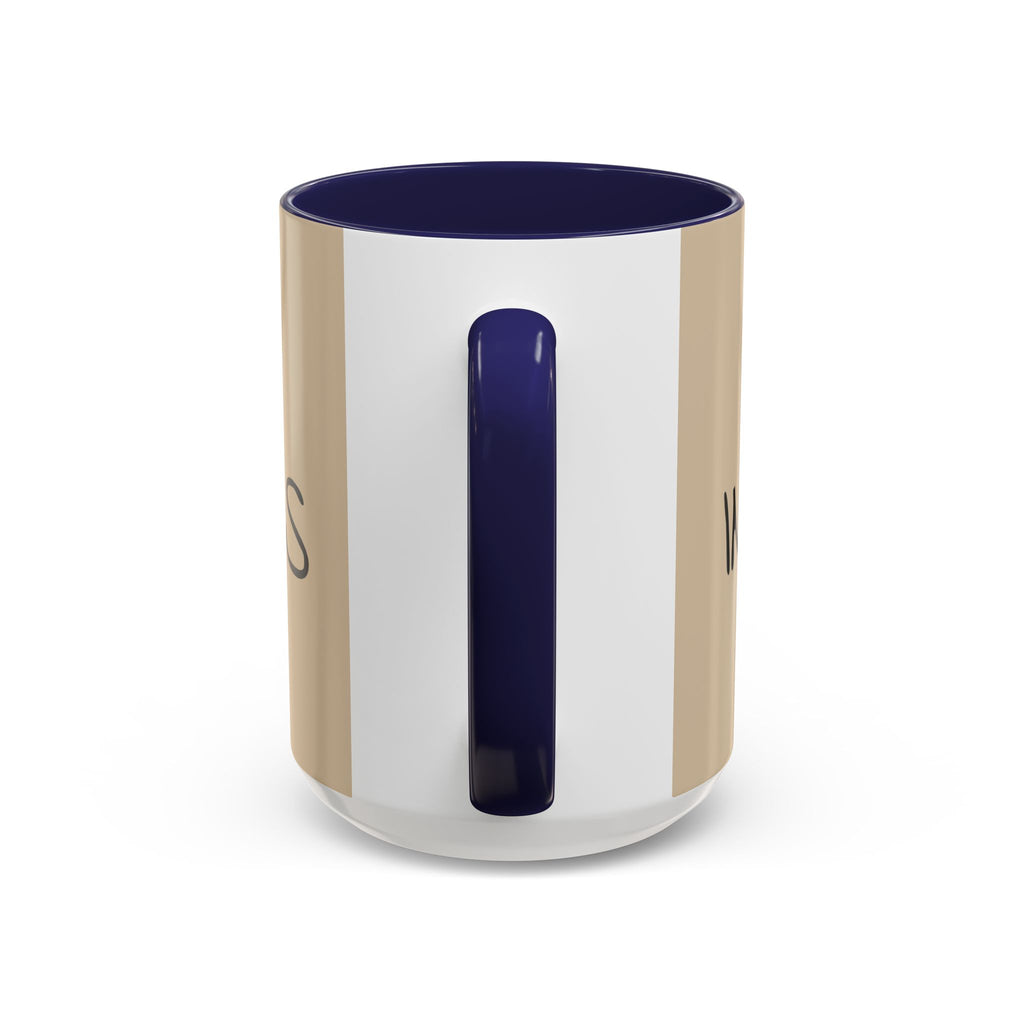 Coffee Mug — "Mom Fuel, Progress" Accent Mug with Heart (11/15oz)