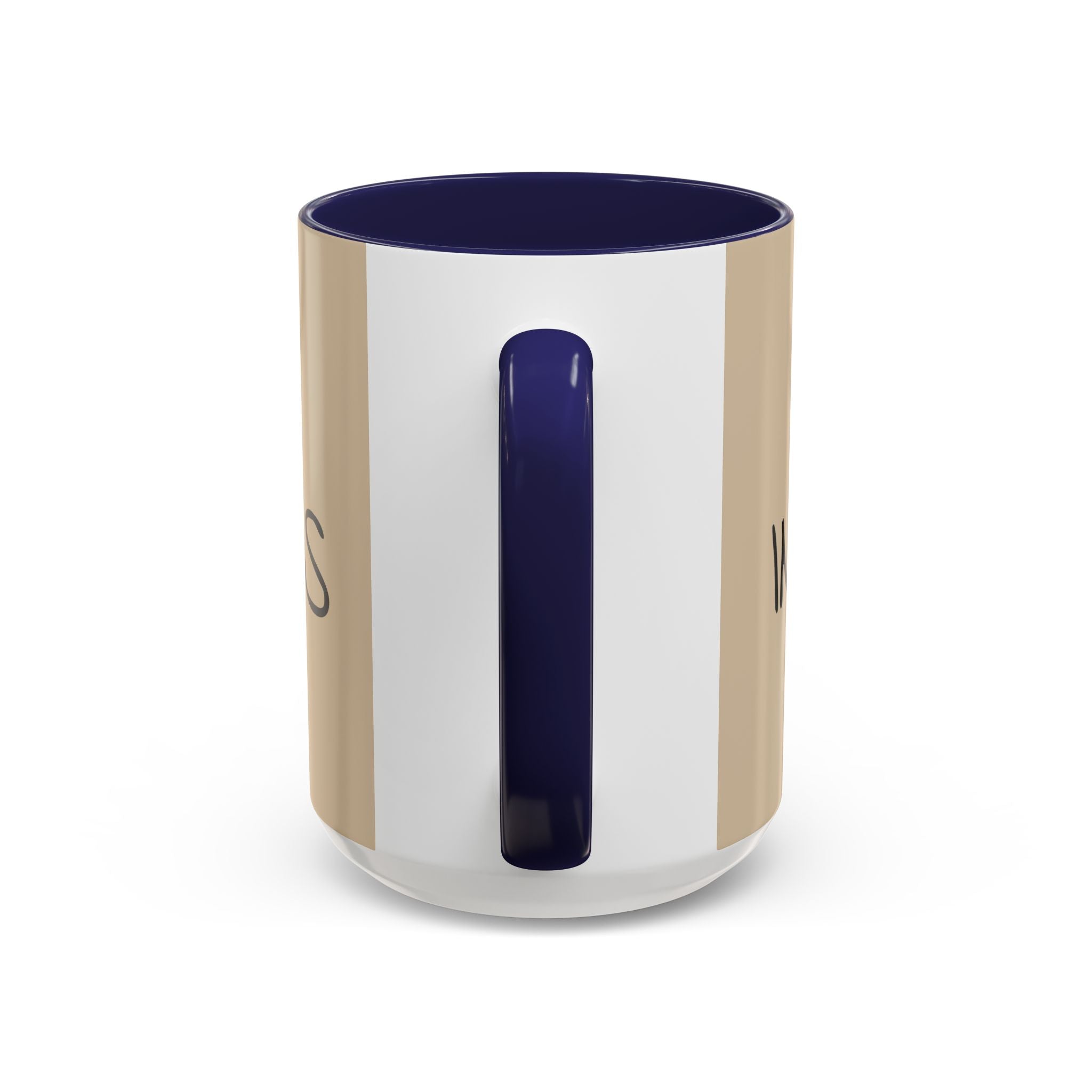 Coffee Mug — "Mom Fuel, Progress" Accent Mug with Heart (11/15oz)