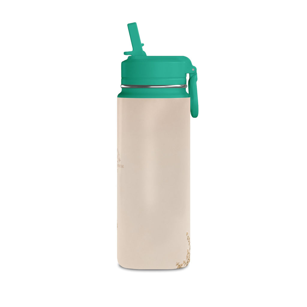 20oz Mini Water Bottle — Cozy Cottage Photo Stainless Straw Bottle
