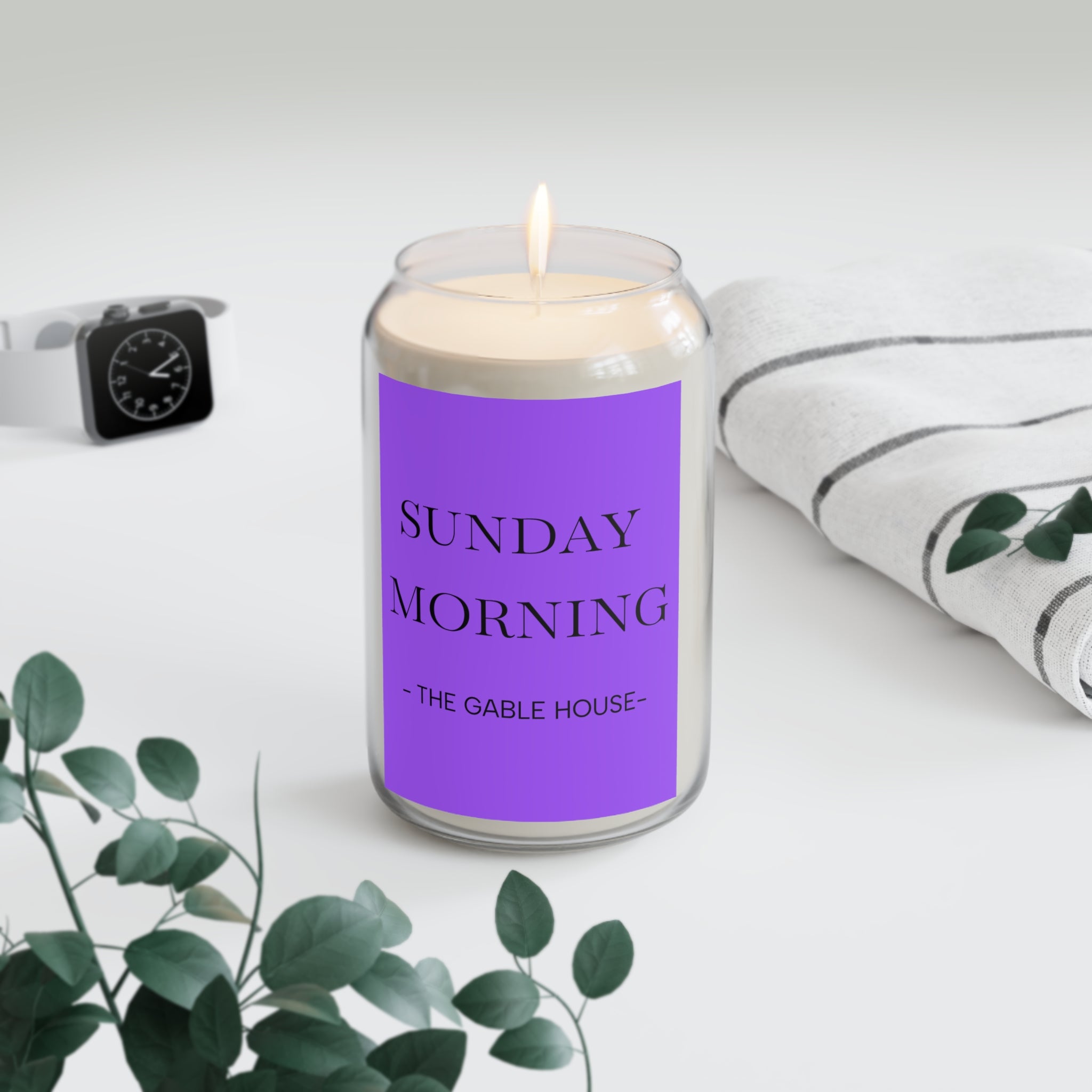 Sunday Morning Scented Soy Candle — 13.75oz Aromatic Jar (The Gable House)