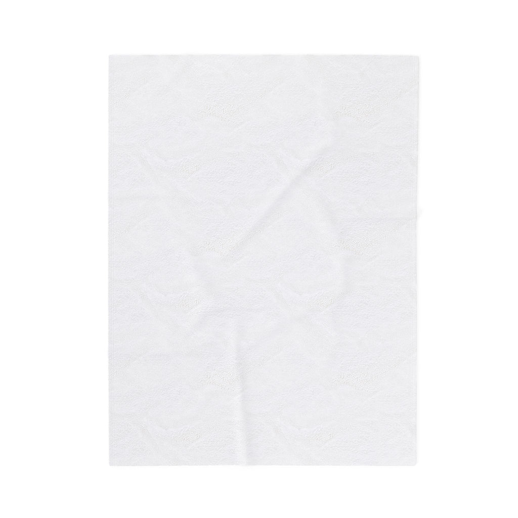 Velveteen Plush Blanket – Cozy Cottage Photo Throw with Hand-Heart Line Art