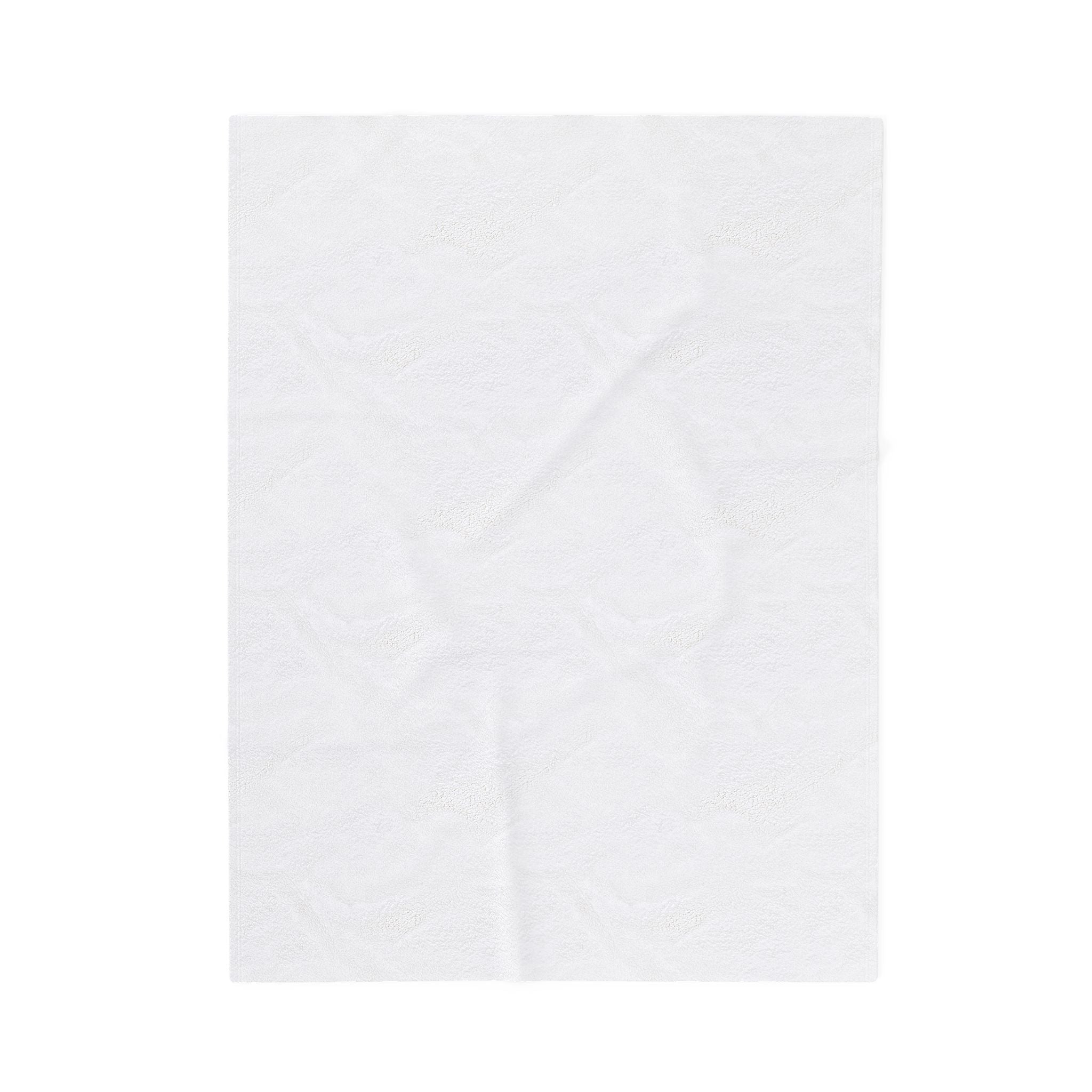 Velveteen Plush Blanket – Cozy Cottage Photo Throw with Hand-Heart Line Art