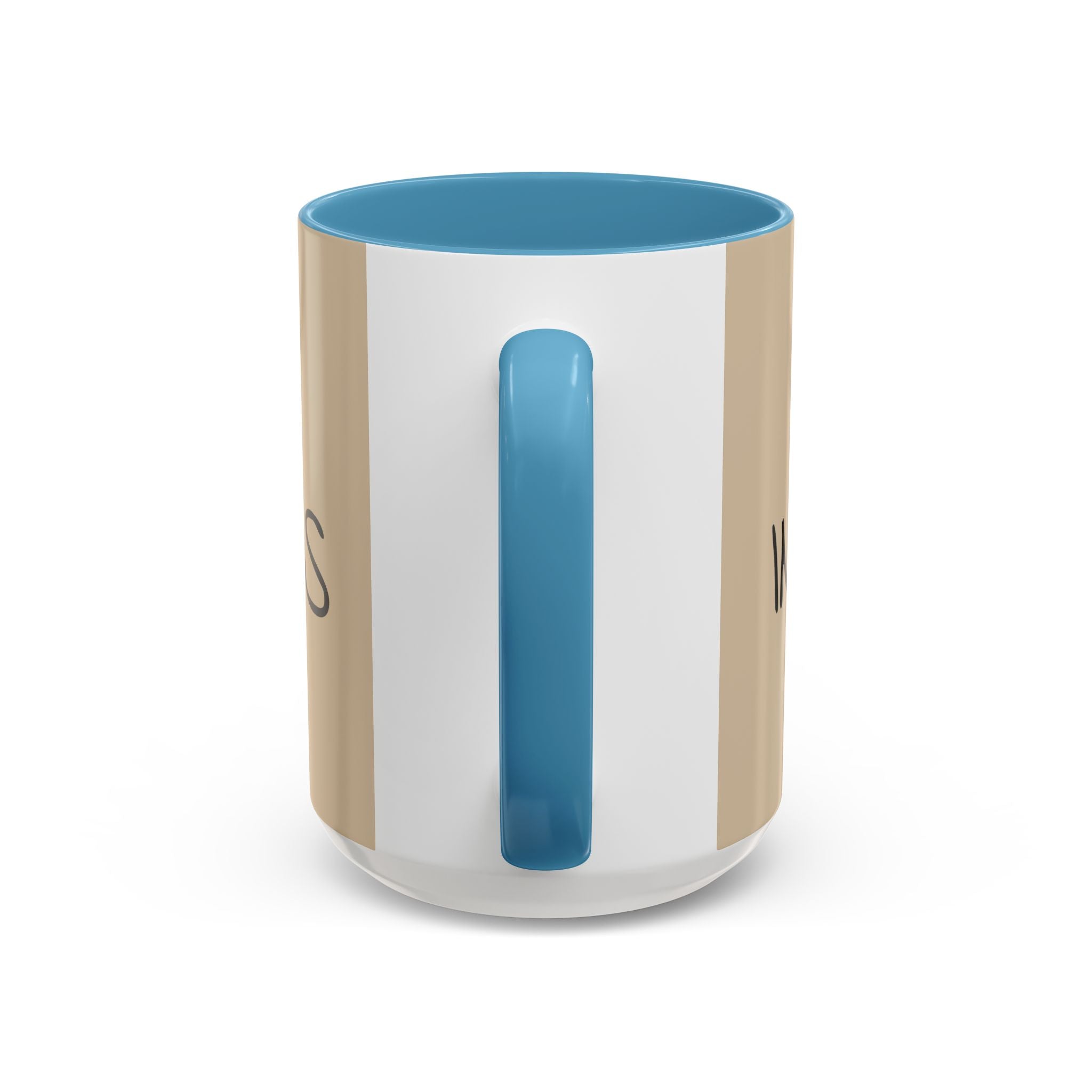 Coffee Mug — "Mom Fuel, Progress" Accent Mug with Heart (11/15oz)