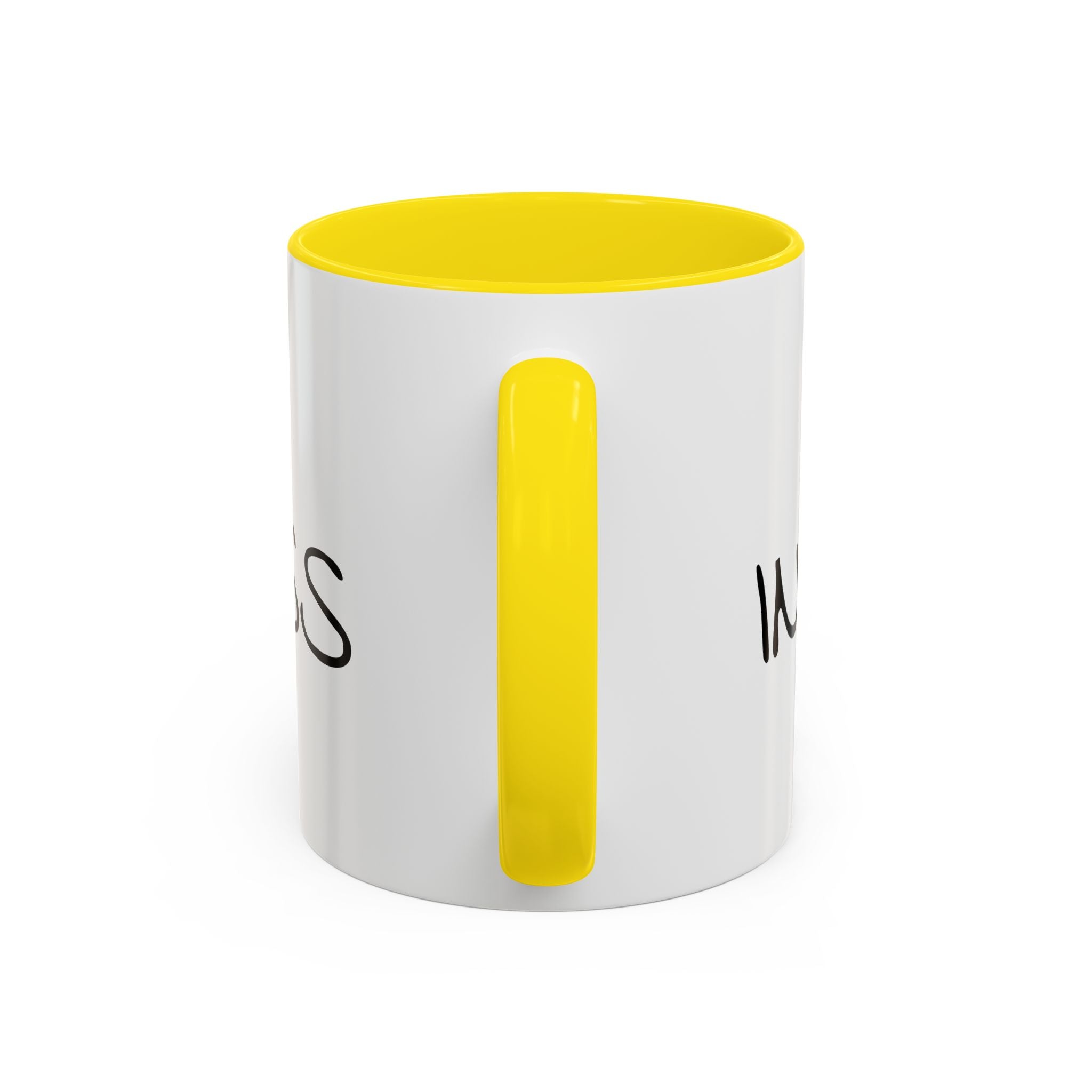Coffee Mug — "Mom Fuel, Progress" Accent Mug with Heart (11/15oz)