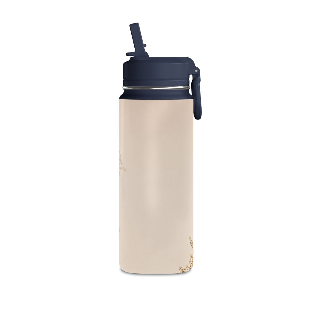 20oz Mini Water Bottle — Cozy Cottage Photo Stainless Straw Bottle