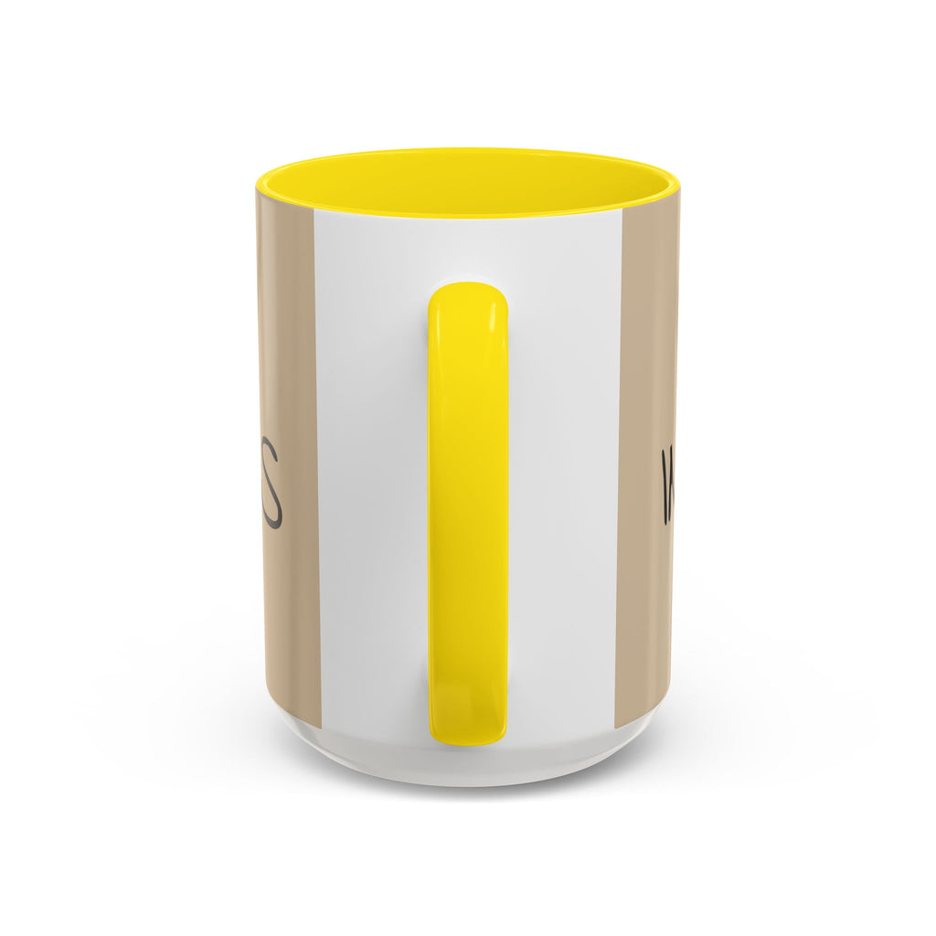 Coffee Mug — "Mom Fuel, Progress" Accent Mug with Heart (11/15oz)