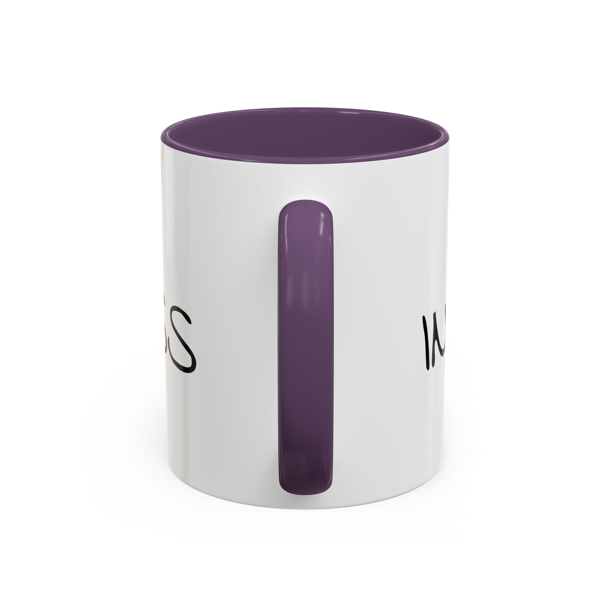 Coffee Mug — "Mom Fuel, Progress" Accent Mug with Heart (11/15oz)