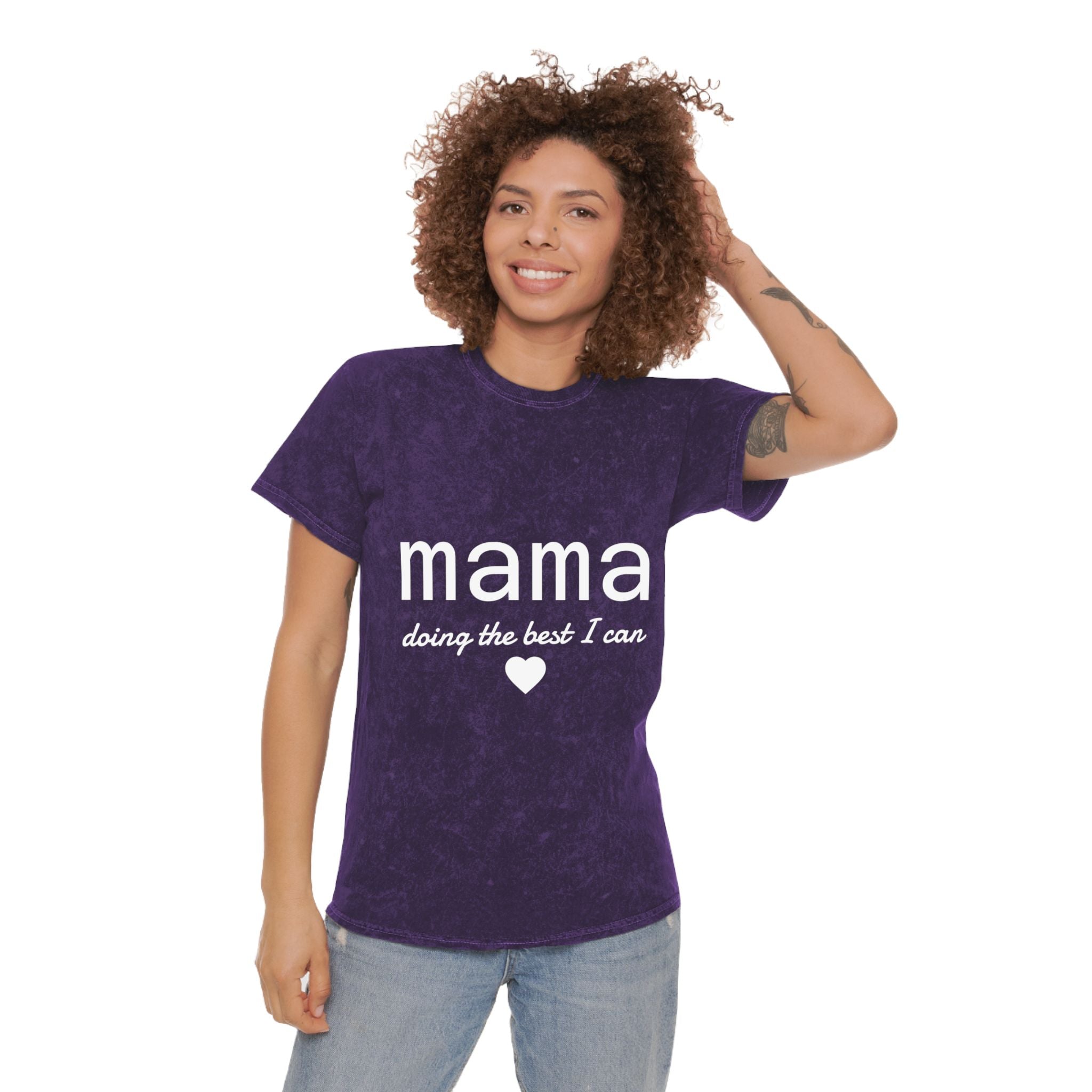 Mama Doing the Best I Can Mineral Wash T-Shirt