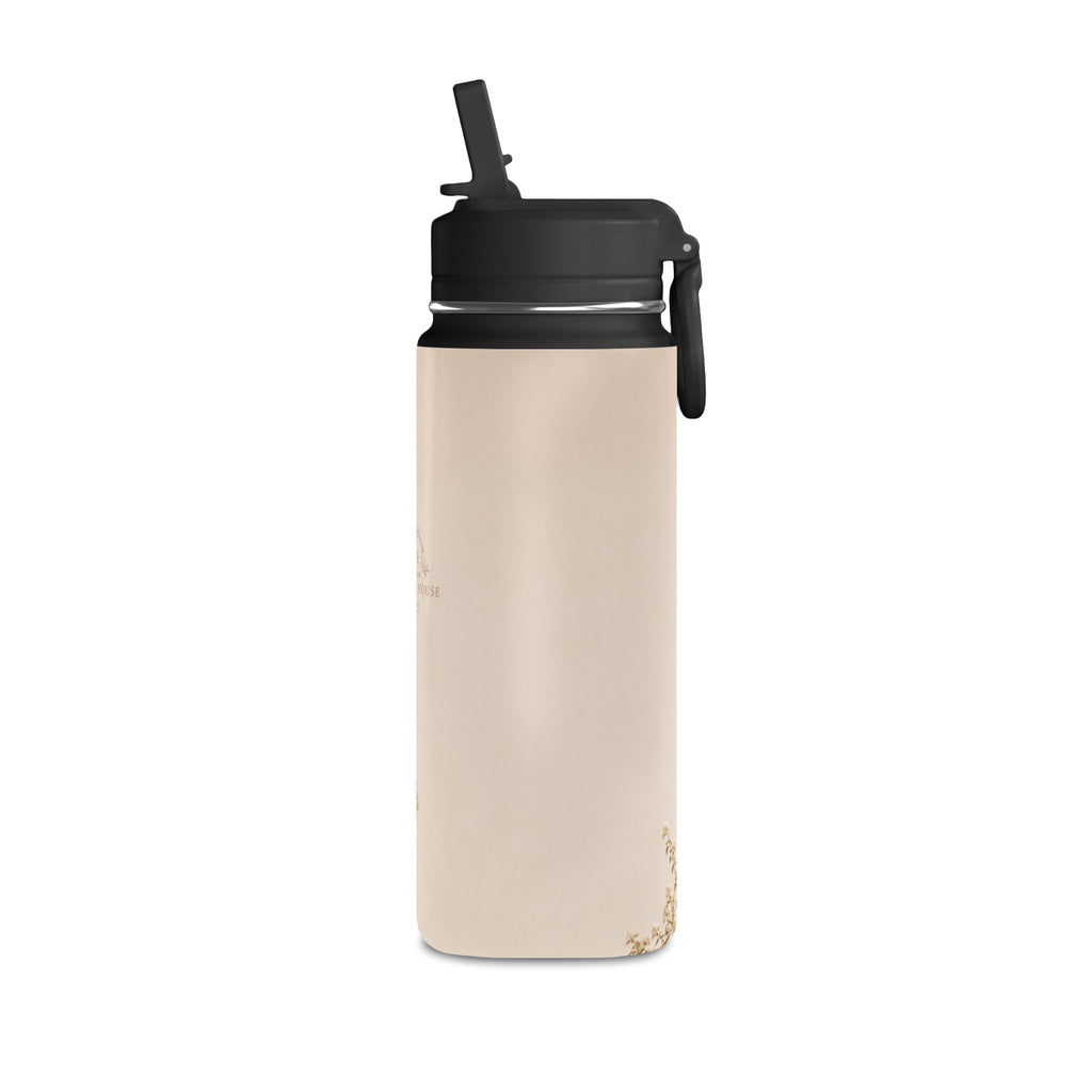 20oz Mini Water Bottle — Cozy Cottage Photo Stainless Straw Bottle