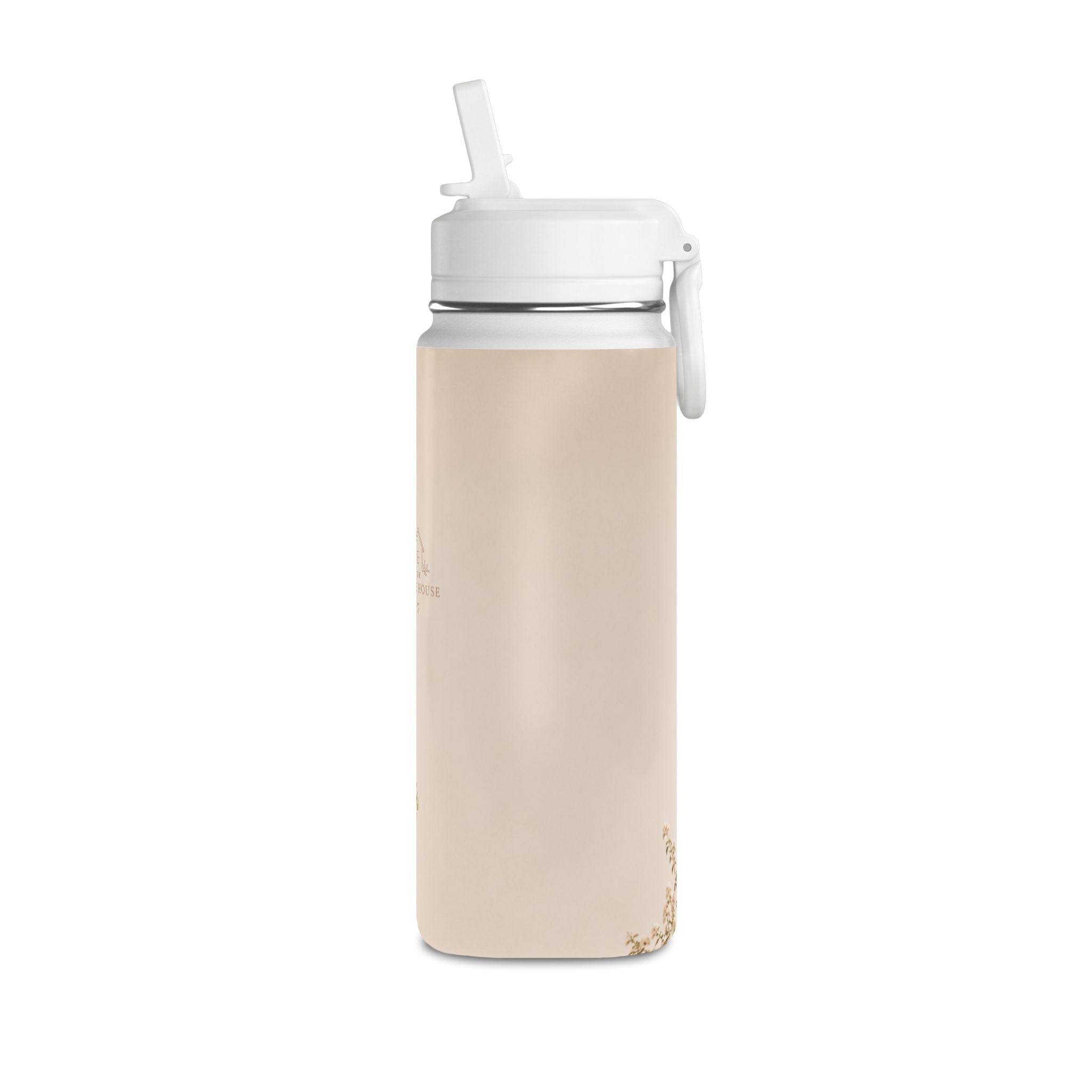 20oz Mini Water Bottle — Cozy Cottage Photo Stainless Straw Bottle
