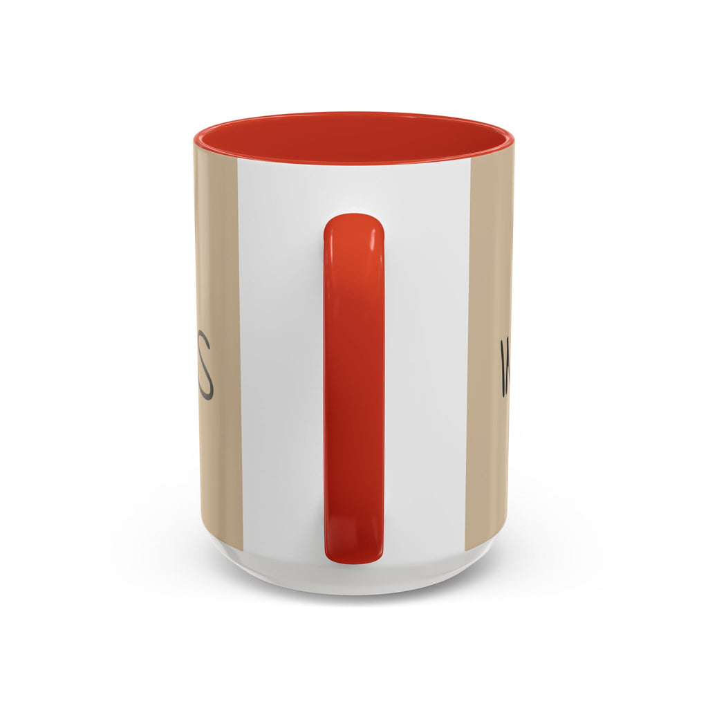 Coffee Mug — "Mom Fuel, Progress" Accent Mug with Heart (11/15oz)
