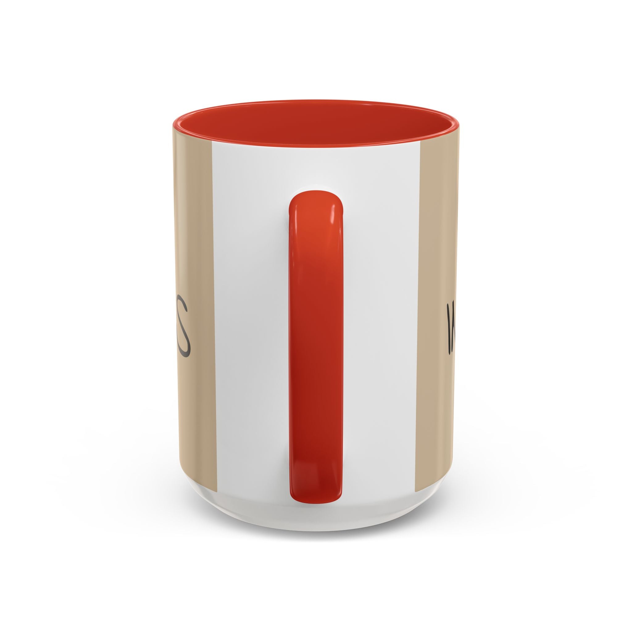 Coffee Mug — "Mom Fuel, Progress" Accent Mug with Heart (11/15oz)