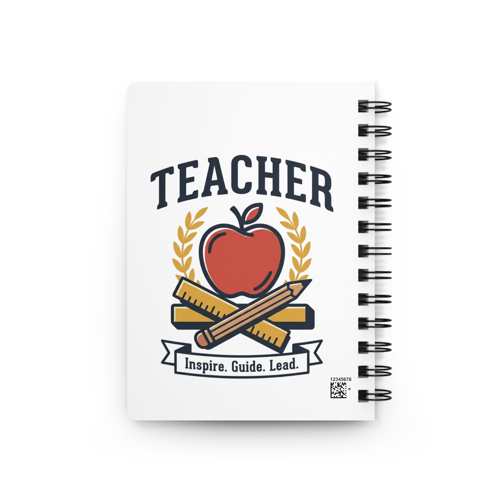 Teacher Spiral Notebook — Plan Teach Inspire Repeat Journal