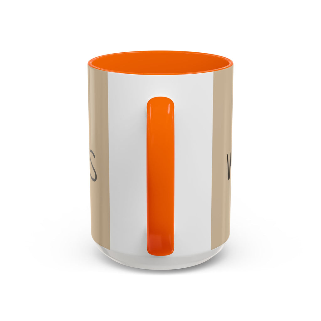 Coffee Mug — "Mom Fuel, Progress" Accent Mug with Heart (11/15oz)