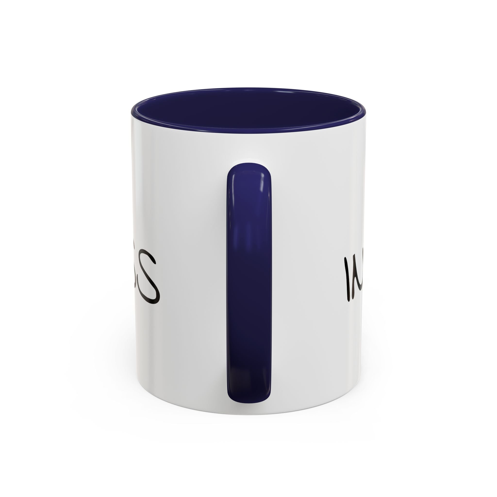 Coffee Mug — "Mom Fuel, Progress" Accent Mug with Heart (11/15oz)